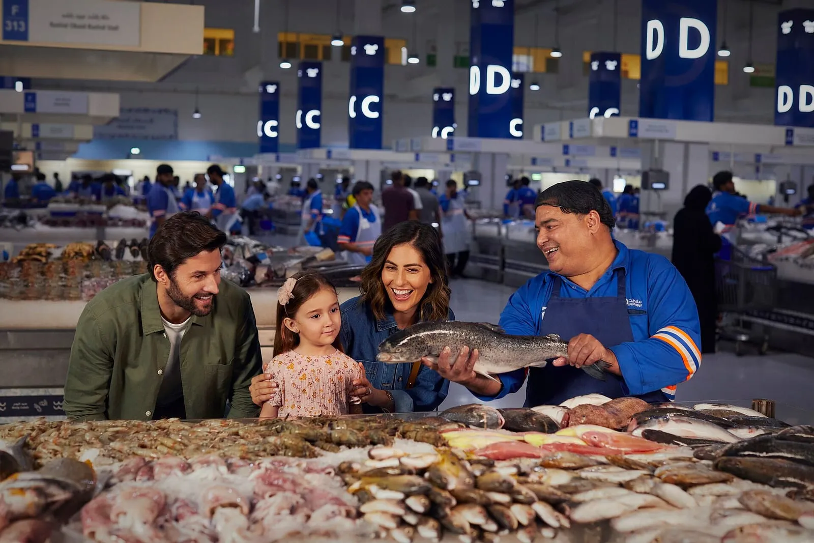 The fish section at Waterfront Market, Deira, Dubai